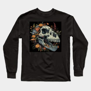 Tirex and flowers. Long Sleeve T-Shirt